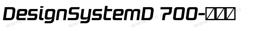 DesignSystemD 700字体转换